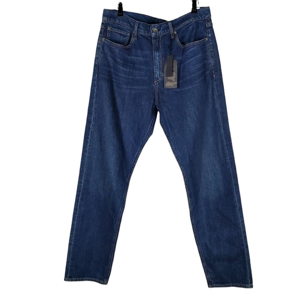 Rag & Bone Fit 2 Slim Fit Jeans Mens 38x34 Blue Highland Wash Denim NEW $195 - Picture 2 of 12